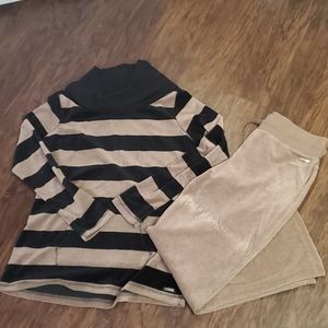 Calvin Klein Velour Outfit size Large NWOT